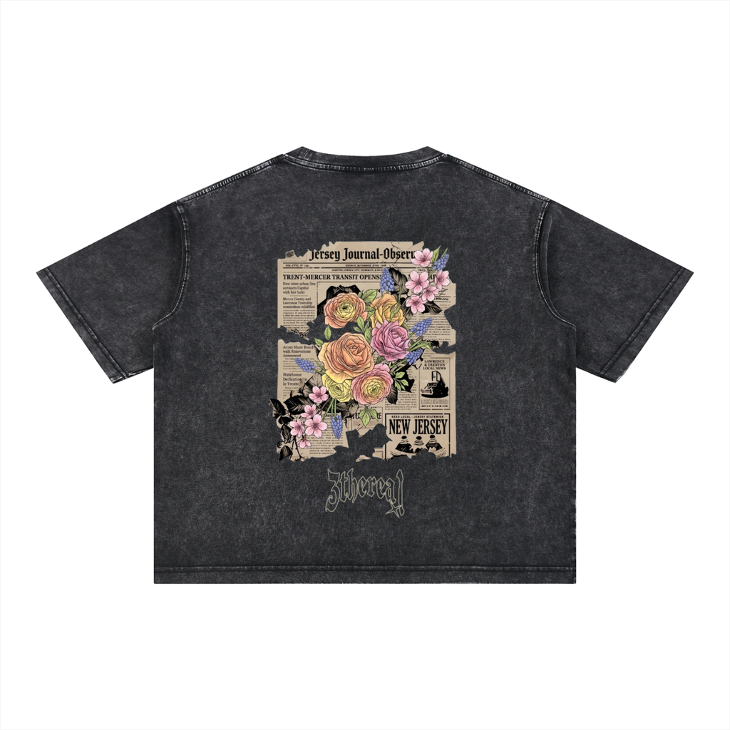 Ethereal Flower NewPaper T-Shirt