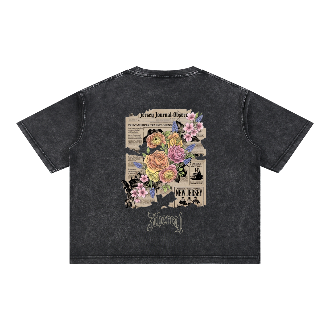 Ethereal Flower NewPaper T-Shirt