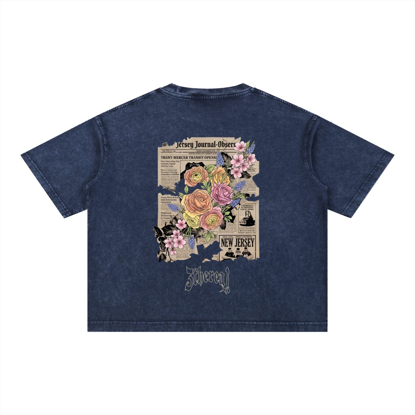 Ethereal Flower NewPaper T-Shirt