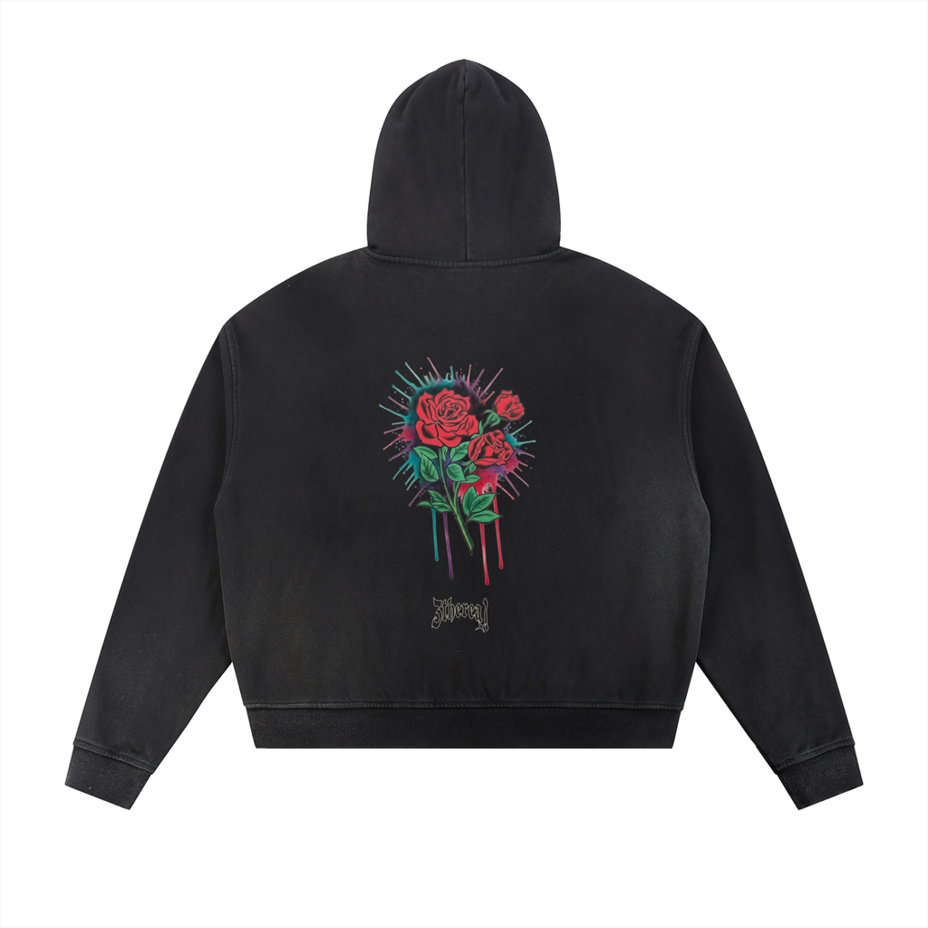Ethereal Graphic Rose Jacket