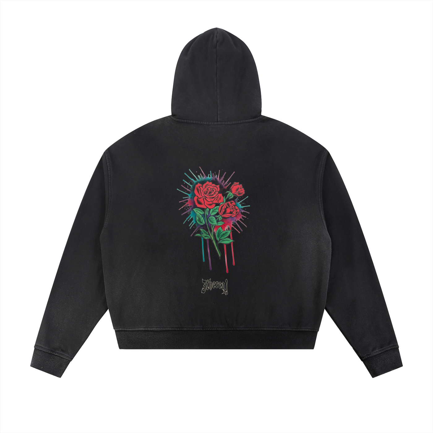 Ethereal Graphic Rose Jacket