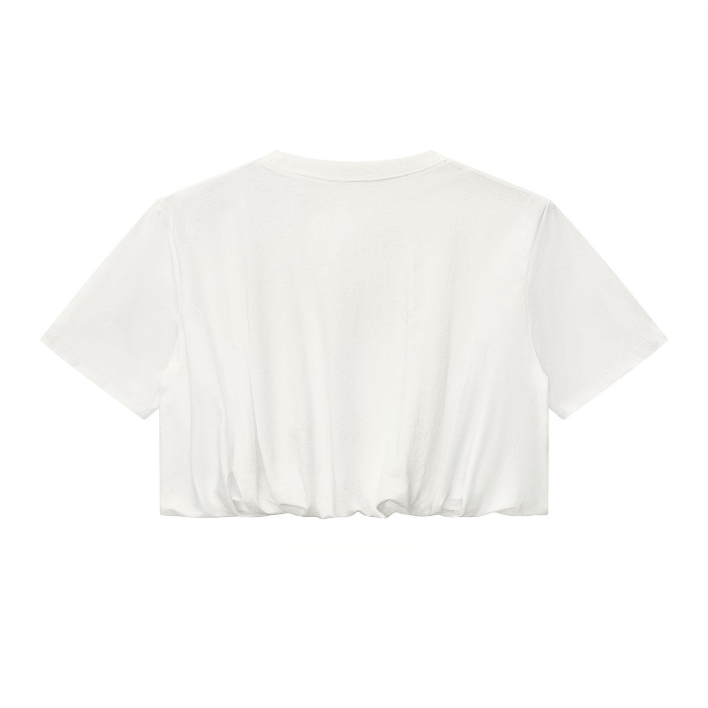 Ethereal Women’s Crop Bubble Hem T-Shirt